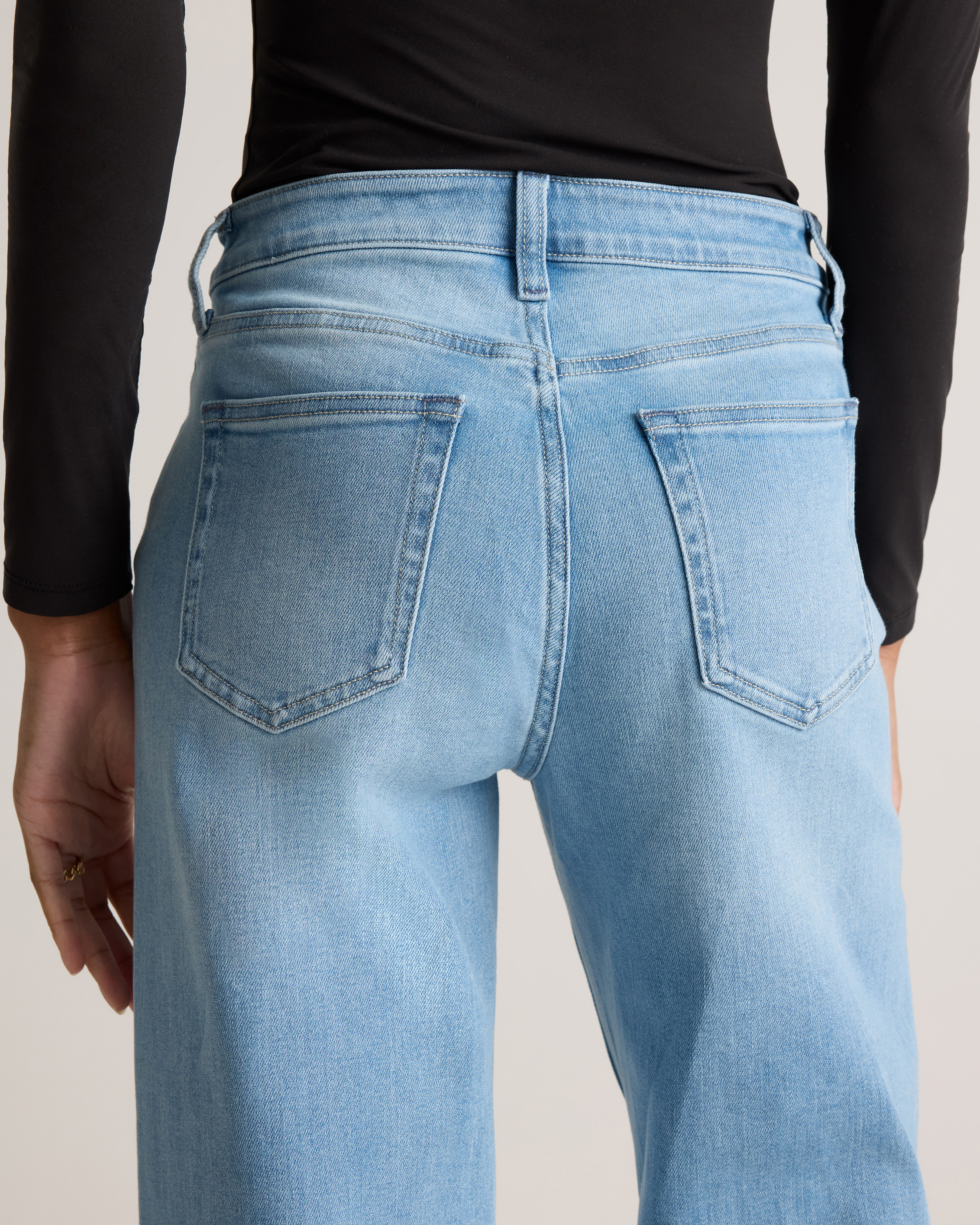 Bella Stretch Wide Leg Jeans - FASHION